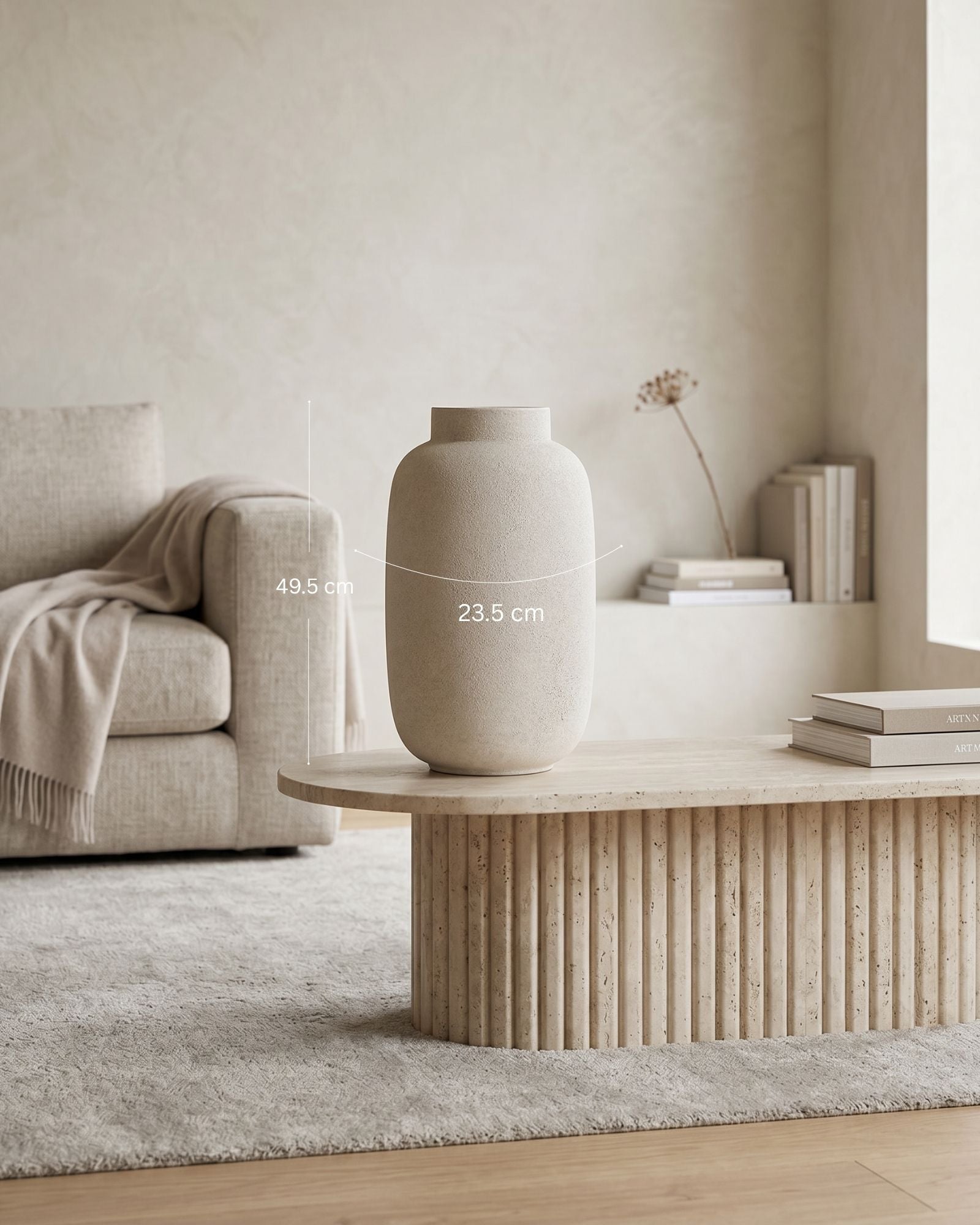 Gunay Beige Dubai Ceramic Vases